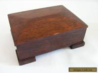 UNUSUAL ART DECO OAK BIBLE BOX BIBLE PROVERBES