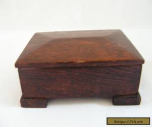 Item UNUSUAL ART DECO OAK BIBLE BOX BIBLE PROVERBES for Sale