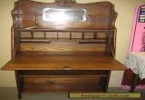 Antique Ladies Oak Drop Front Desk Larkin Style EC for Sale