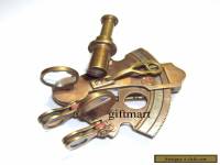 Solid Brass Antique Vintage Nautical Maritime Marine Gift Sextant 3"