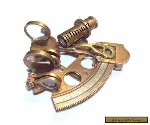 Item Solid Brass Antique Vintage Nautical Maritime Marine Gift Sextant 3" for Sale