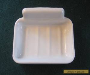 VTG WHITE PORCELAIN WALL MOUNT SOAP DISH for Sale