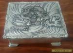 Antique Japanese silver cigarette box for Sale