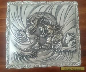 Item Antique Japanese silver cigarette box for Sale