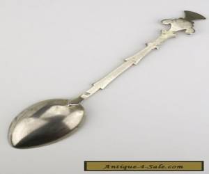 Item A Silver and Enamel Egyptian Cairo  Egypt Souvenir Spoon 1930's for Sale