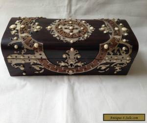 antique wooden jewelry gloves box for Sale