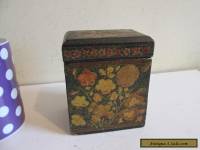 painted wooden playing cards box circa 1900?
