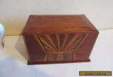 inlaid wooden money box for Sale