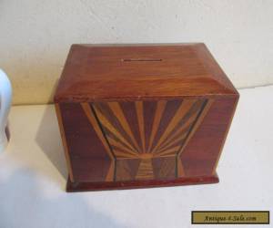 Item inlaid wooden money box for Sale