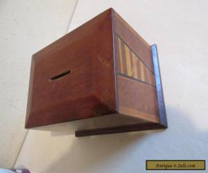 Item inlaid wooden money box for Sale