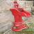 Vintage Cast Iron RED JACKET Hand WATER PUMP  for Sale