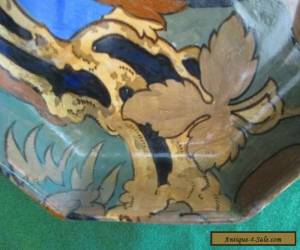 Item FREDERICK RHEAD ART DECO BURSLEY WARE AMSTEL HEXAGONAL BOWL,HANDPAINTED C-1930,S for Sale