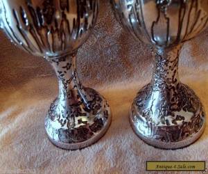 Item DON SHEIL 2 LARGE GOBLETS - STALAGMITE PATTERN - SIGNED PIECES for Sale