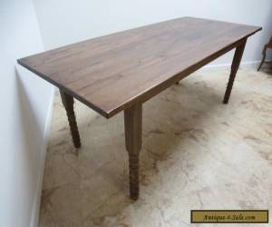 Item Antique Primitive Oak Country Farm Work Jenny Lynn  Dining Table  for Sale