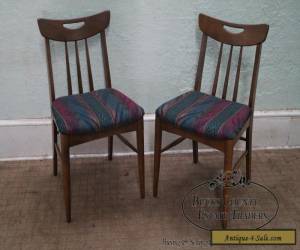 Item Vintage Mid Century Modern Set of 6 Walnut Dining Chairs for Sale