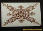 Antique Fabrica Do Desterro Lisboa ceramic tile. Sepia brown pattern for Sale