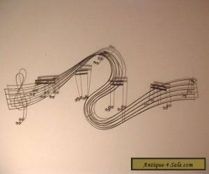 Item Vintage Mid Century Modern Musical Notes Wall Sculpture  for Sale