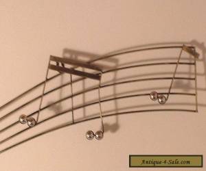 Item Vintage Mid Century Modern Musical Notes Wall Sculpture  for Sale