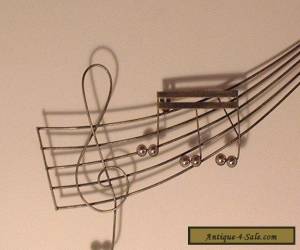 Item Vintage Mid Century Modern Musical Notes Wall Sculpture  for Sale