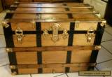 1800's Antique Victorian Steamer Trunk Chest /Lift out Tray for Sale