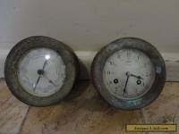 Antique/vintage schatz ships clock and barometer
