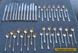 45 Pcs, Set for 12, Oneida Sterling Silver Engagement Flatware for Sale