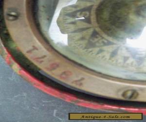 Item Antique Maritime Naval ~ E S Ritchie Brass Ships Compass #79571 ~ Boston for Sale