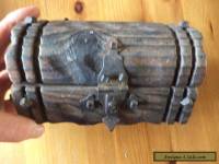 antique carved wooden box  treasure chest