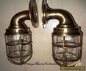 Item NEW MARINE BRASS SHIP PASSAGE LIGHT WITH ANTIQUE FINISH - SET OF 2 PIECE for Sale