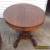 ANTIQUE VICTORIAN ROUND DINING SOLID WOOD TABLE WITH CLAW FEET  for Sale