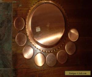 Item VINTAGE RETRO STYLE COPPER TRAY / HANGING & COASTERS -FANTASY COPPERWARE CANADA for Sale