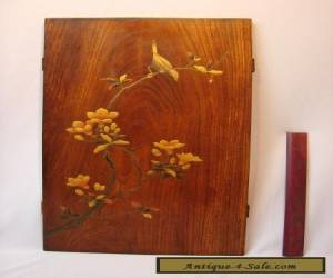 Item Japanese Meiji Period Shibayama Lacquer Decorated Paulownia Wood Panel for Sale