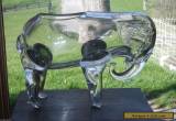RARE Loetz Czech 1920's Bohemian Art Glass Blown Crystal Large ELEPHANT Vase for Sale