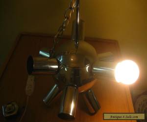 Item Chrome Sputnik 1960's Swivel Ceiling Fixture Mid Century  for Sale