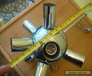 Item Chrome Sputnik 1960's Swivel Ceiling Fixture Mid Century  for Sale