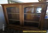 Antique Vintage Curio Cabinet - China Cabinet - Solid Oak Cabinet - 1800's for Sale