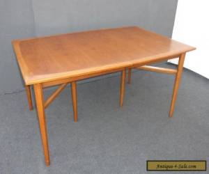 Item Vintage Drexel HERITAGE Danish Mid Century Modern DINING ROOM TABLE 2 Leaves for Sale