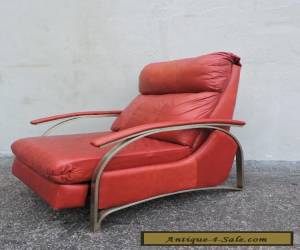 Item Vintage Mid-Century Modern Leather Living Room Recliner 6277 for Sale