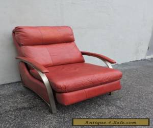 Item Vintage Mid-Century Modern Leather Living Room Recliner 6277 for Sale