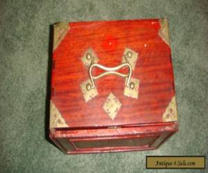 Item Vintage Antique Chinese Mah Jong Mahjong Set Wood Case Carved Bone Bamboo for Sale