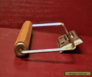 Item VINTAGE WOODEN AND METAL TOILET PAPER HOLDER #1 for Sale