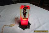  VINTAGE JAPANESE GEISHA LADY IN LUCITE BOX TV NIGHT LIGHT AWESOME for Sale