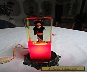 Item  VINTAGE JAPANESE GEISHA LADY IN LUCITE BOX TV NIGHT LIGHT AWESOME for Sale