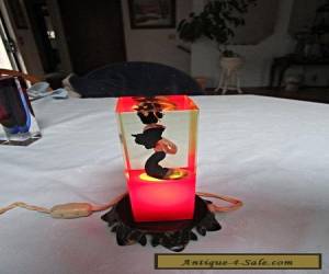 Item  VINTAGE JAPANESE GEISHA LADY IN LUCITE BOX TV NIGHT LIGHT AWESOME for Sale