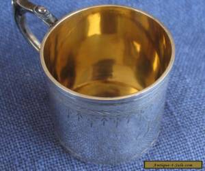 Item Heavy silver christening mug, London 1876 for Sale