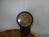 Antique railway working fusee clock