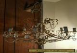 Antique elegant  brass & crystal ceiling chandelier  for Sale