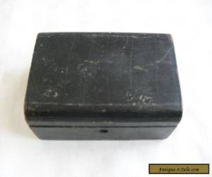 Item ANTIQUE LEATHER CLAD SMALL JEWELLERY BOX FOR RESTORATION for Sale