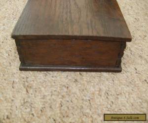 Item VINTAGE SOLID OAK WOODEN DOVETAILED BOX. for Sale