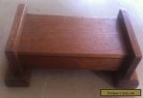 ANTIQUE / VINTAGE WOODEN BOX -9.5" LONG X 5.3" WIDE X 3.2" HIGH -DESK PEN HOLDER for Sale